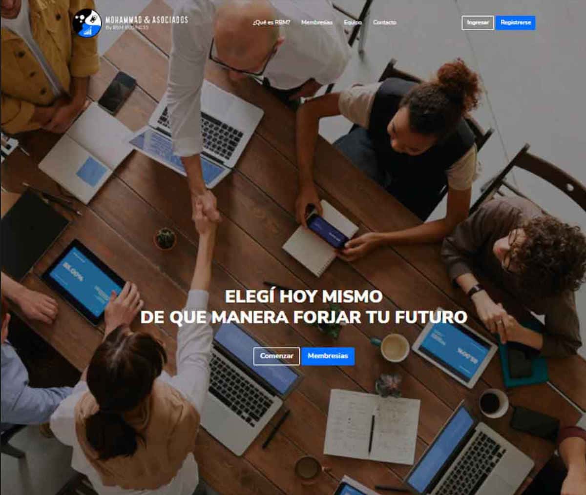Página web de Mohammad y Asociados