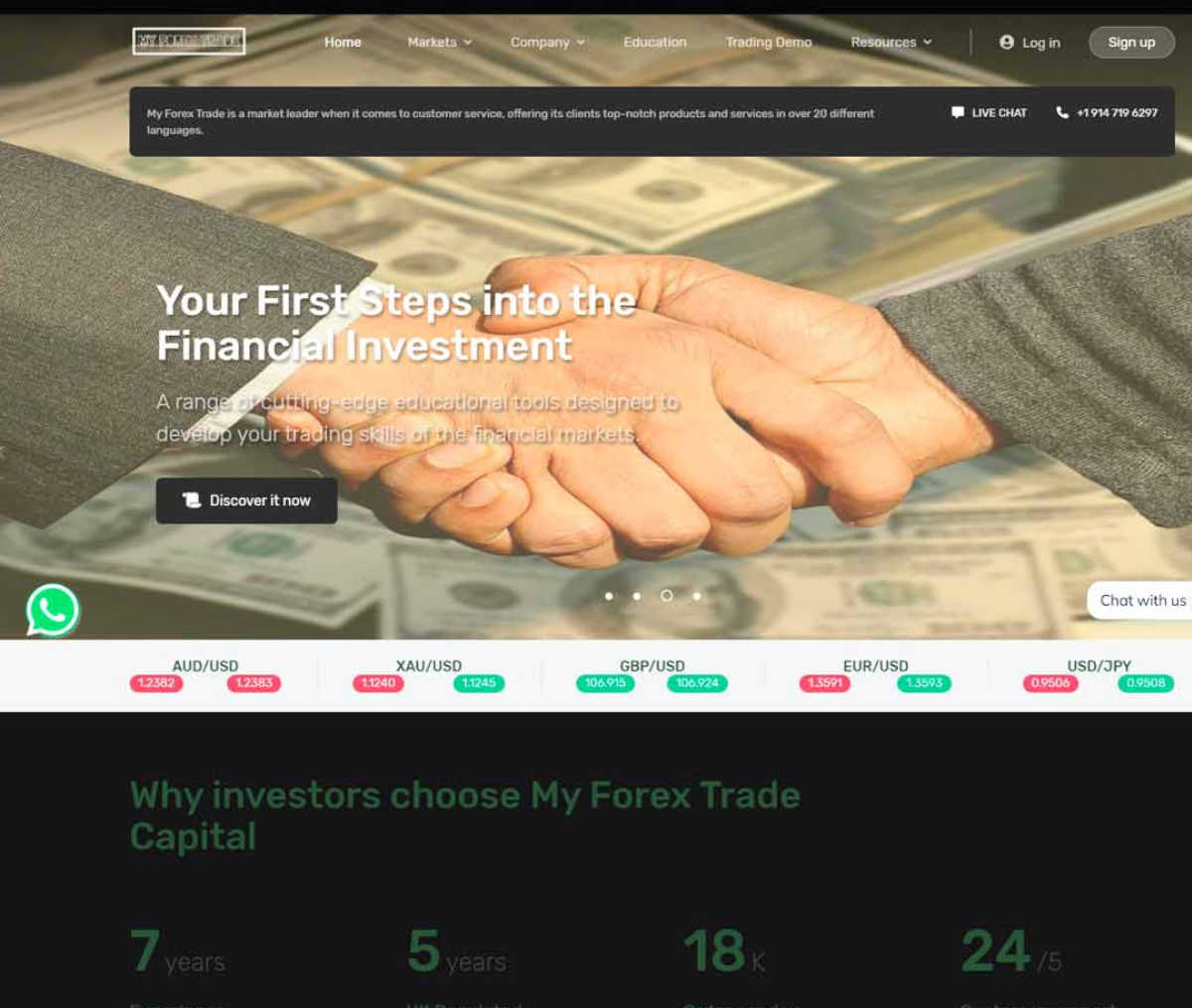 Página web de My Forex Trade
