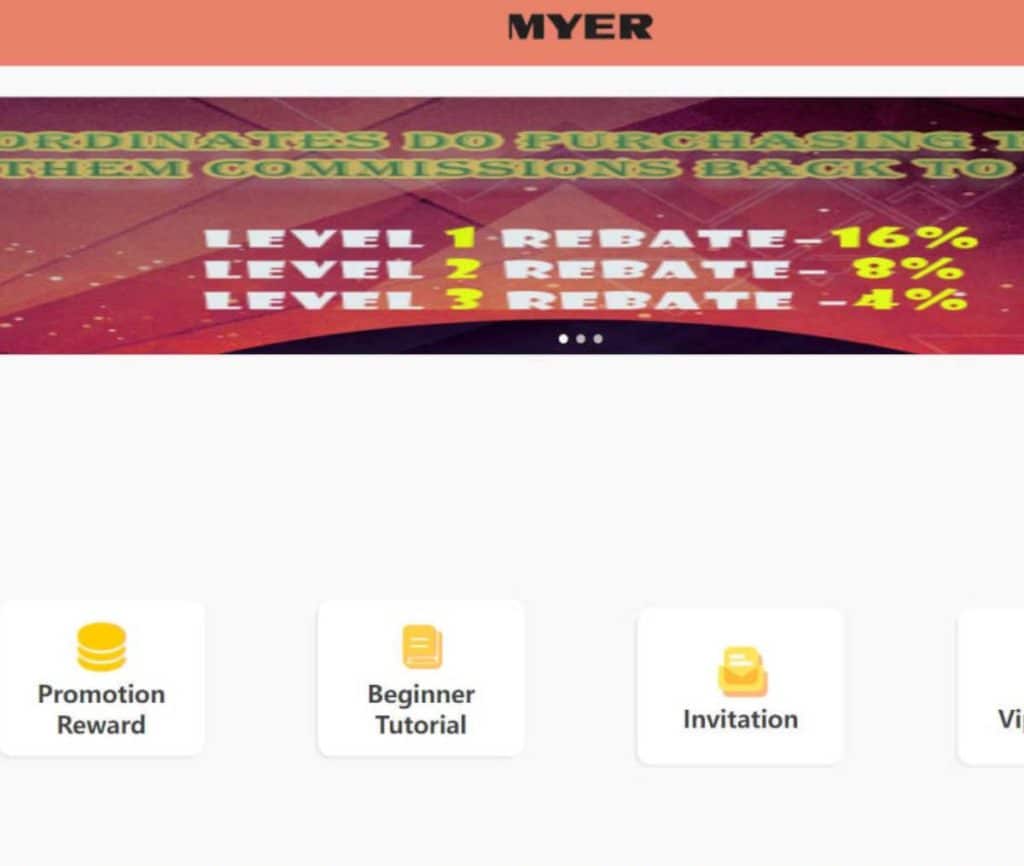 Sitio web de MYER