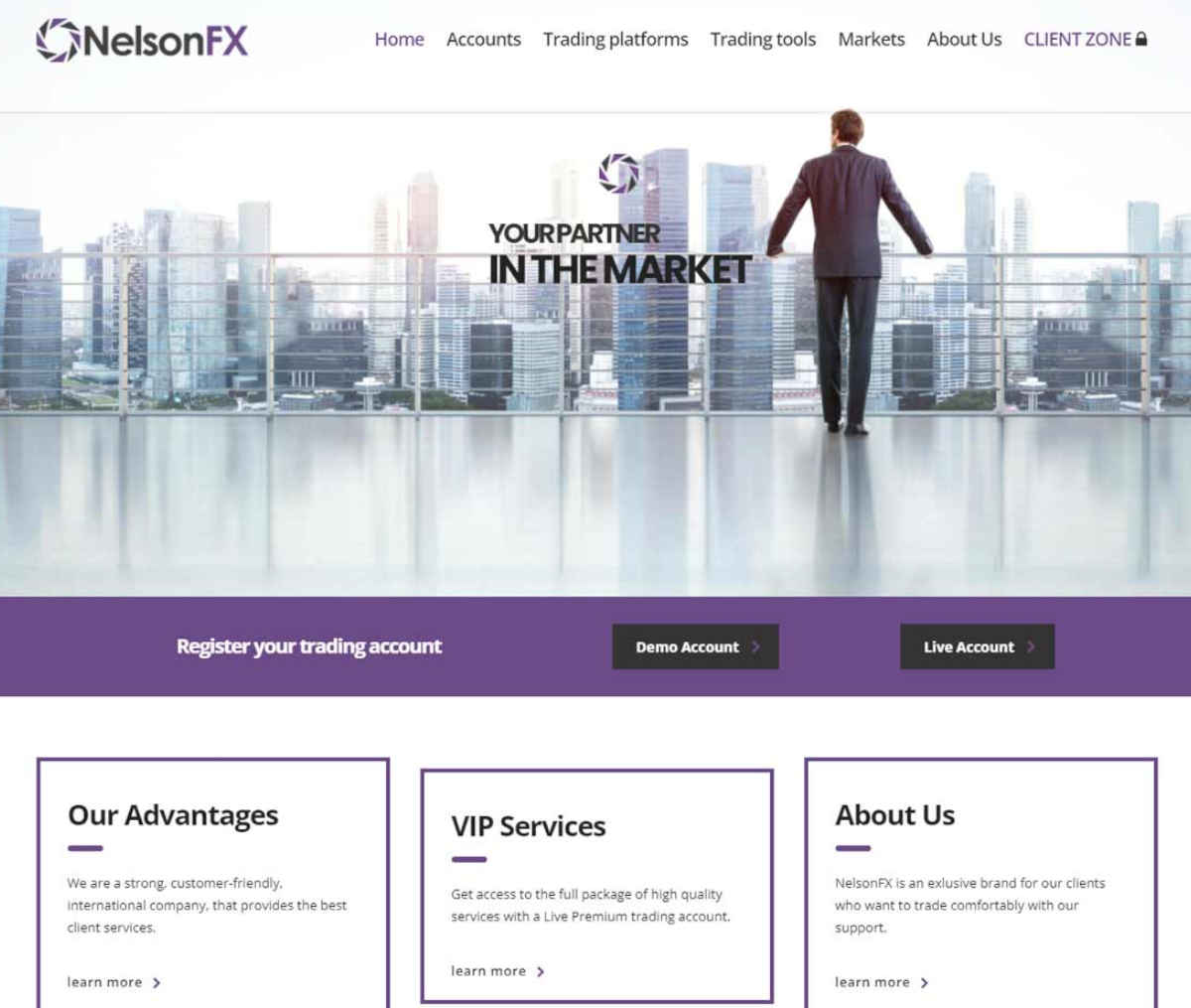 Página web de NelsonFX