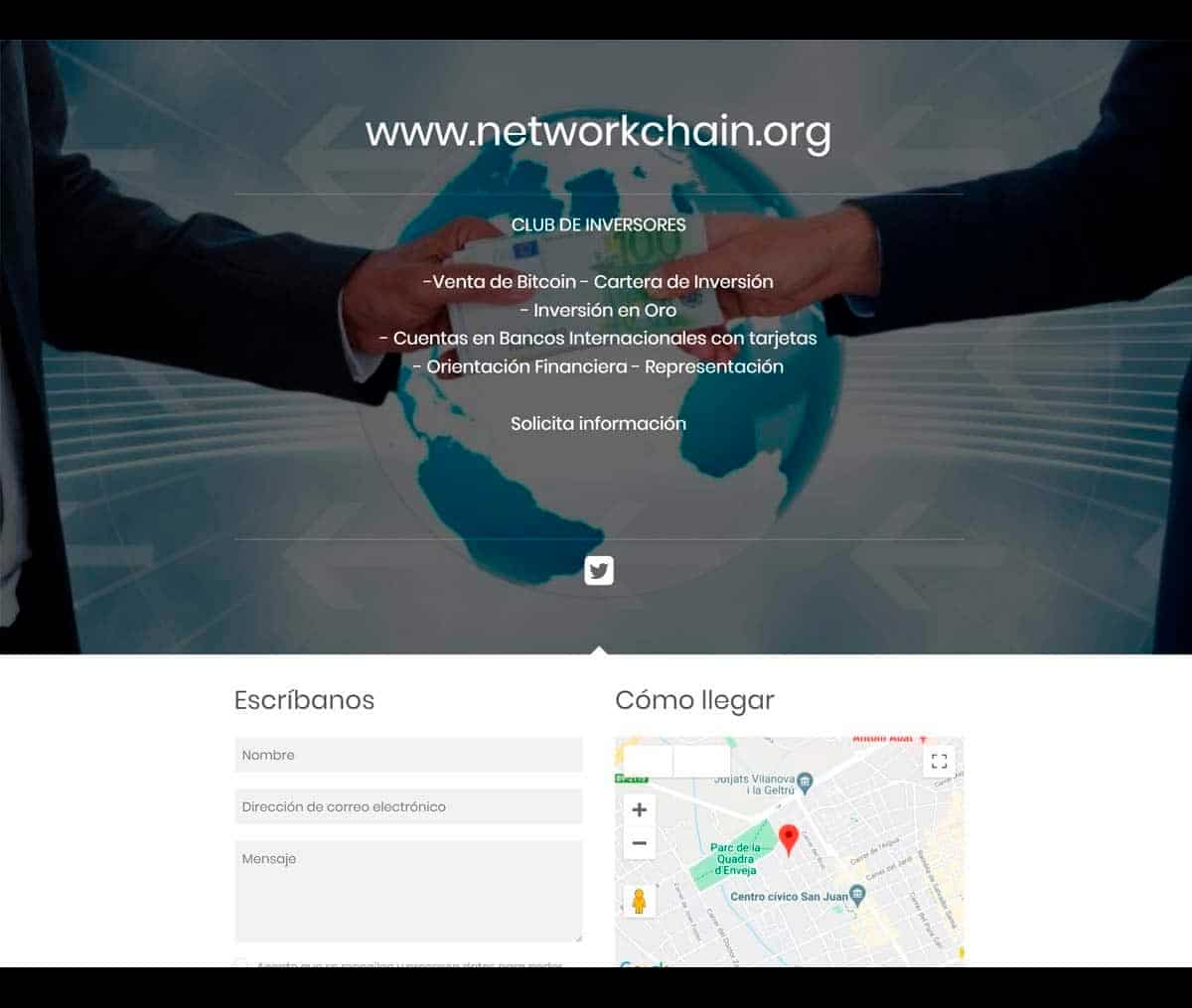 Página web de Networkchain.org