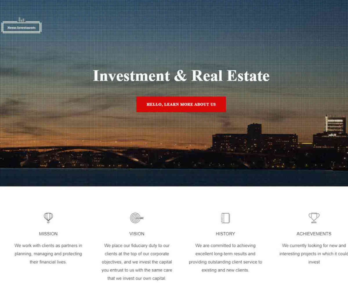 Página web de Nexus Investments