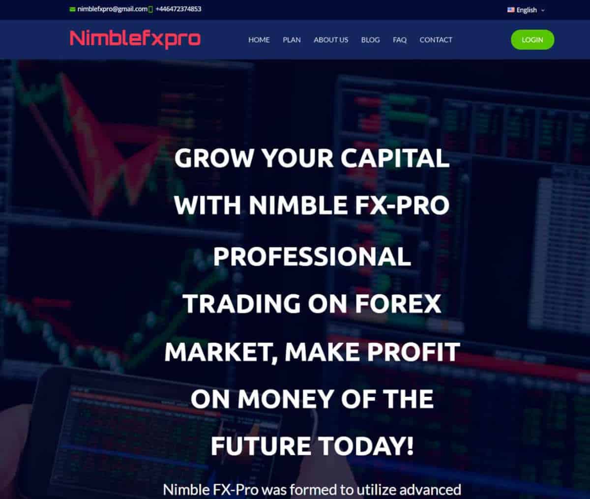 Página web de Nimblefxpro