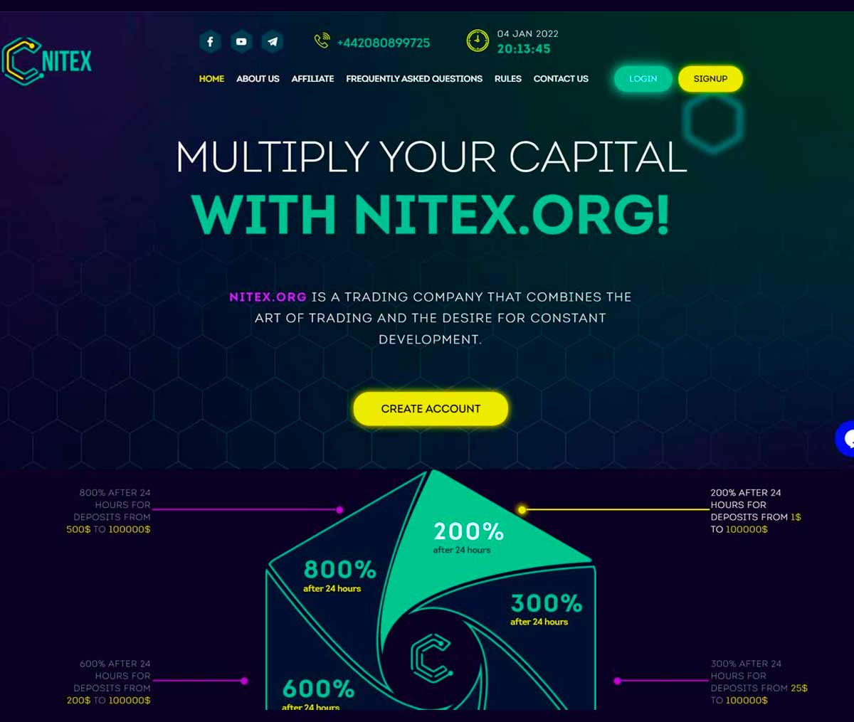 Página web de Nitex.org