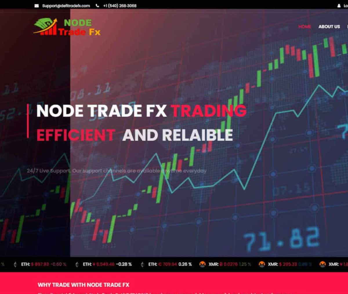Página web de Node Trade Fx