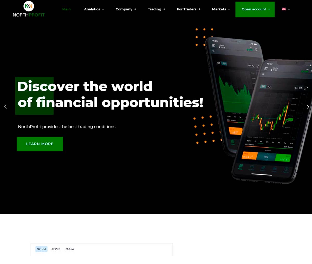 Página web de NorthProfit