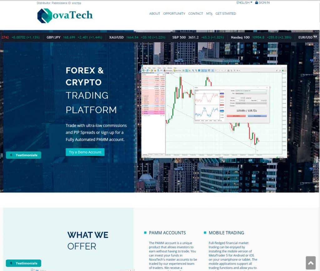 Sitio Web de NovaTech