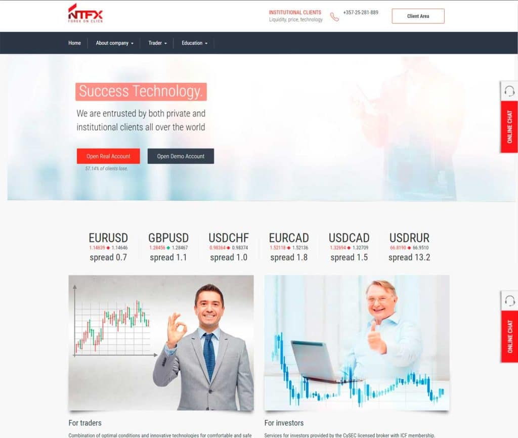Página Web NTFX Capital
