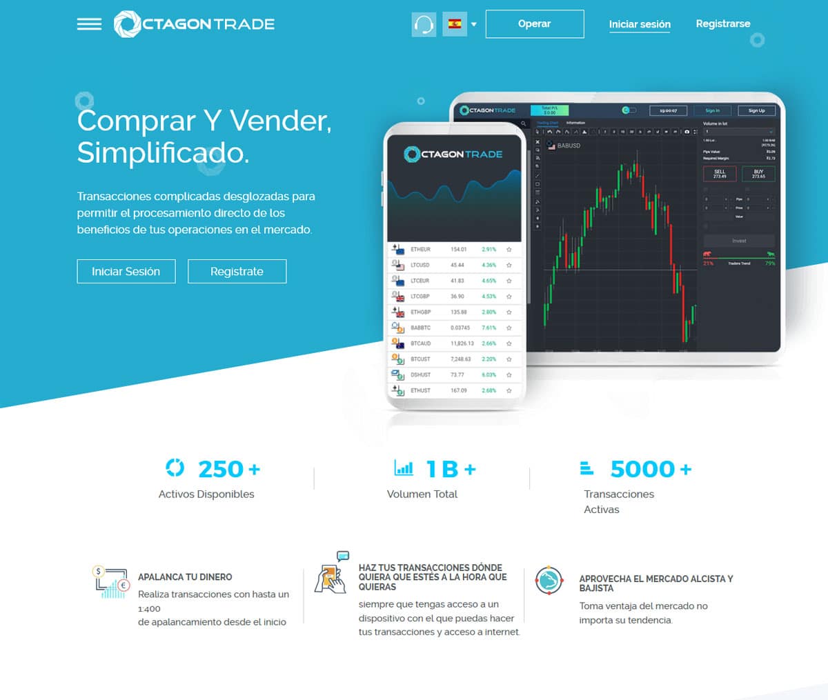 Página web de Octagon Trade