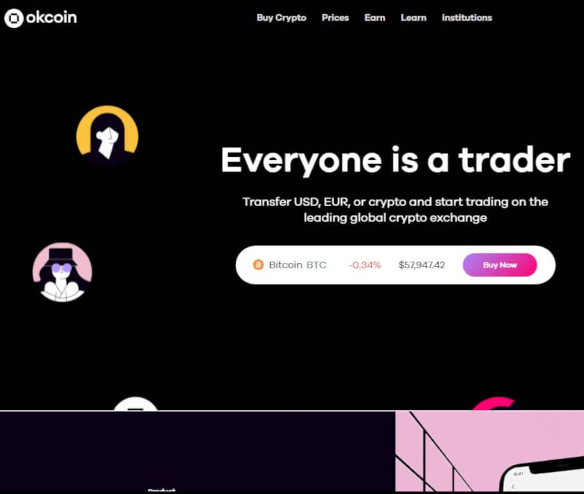 Página web de Okcoin