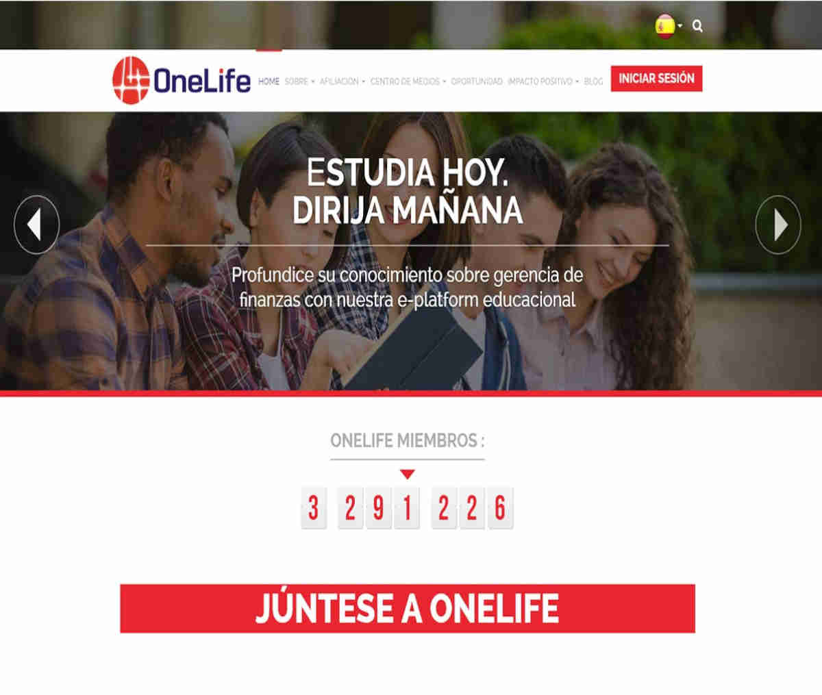 Página web de OneLife