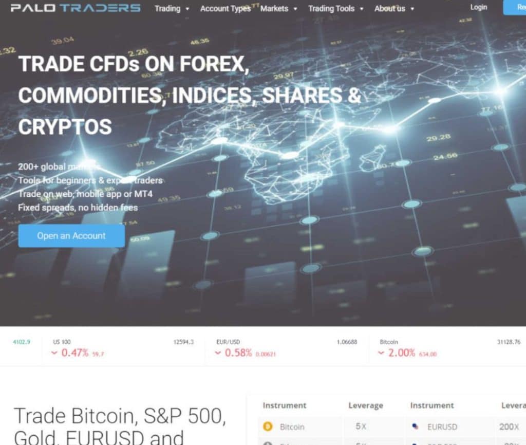 Sitio web de Palotraders