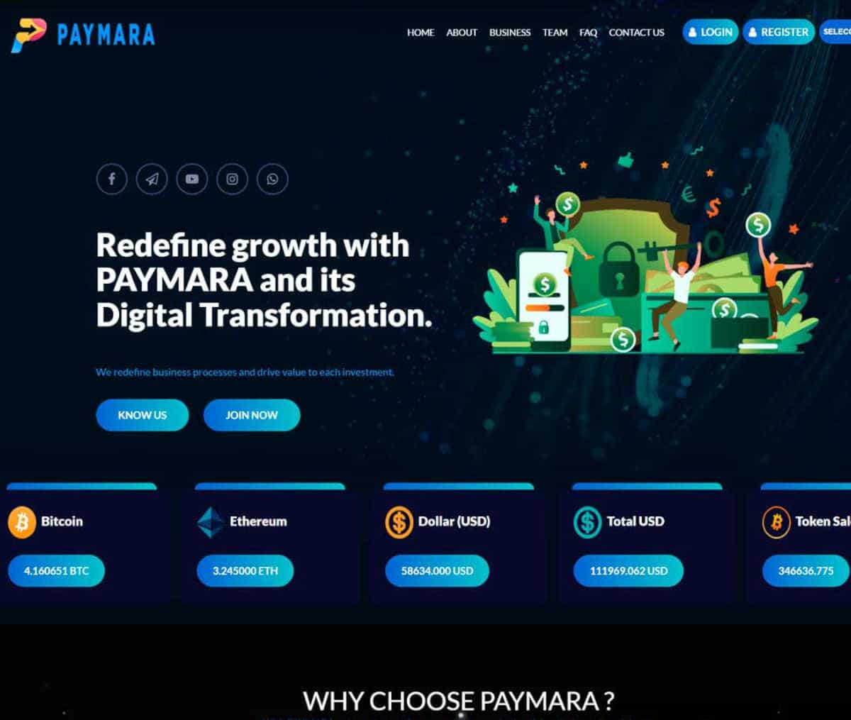 Página web de PAYMARA