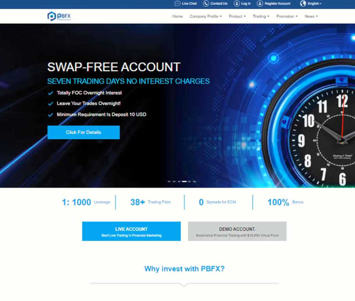 Página web de PBFX