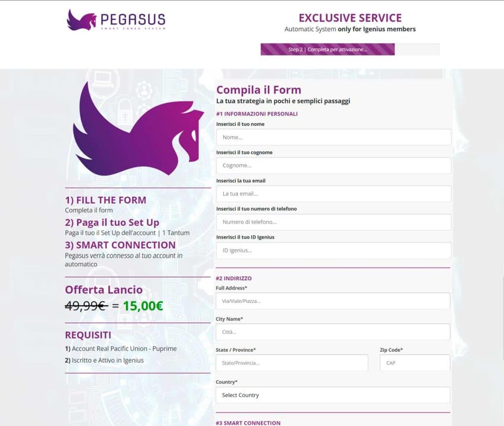 Página Web Pegasus