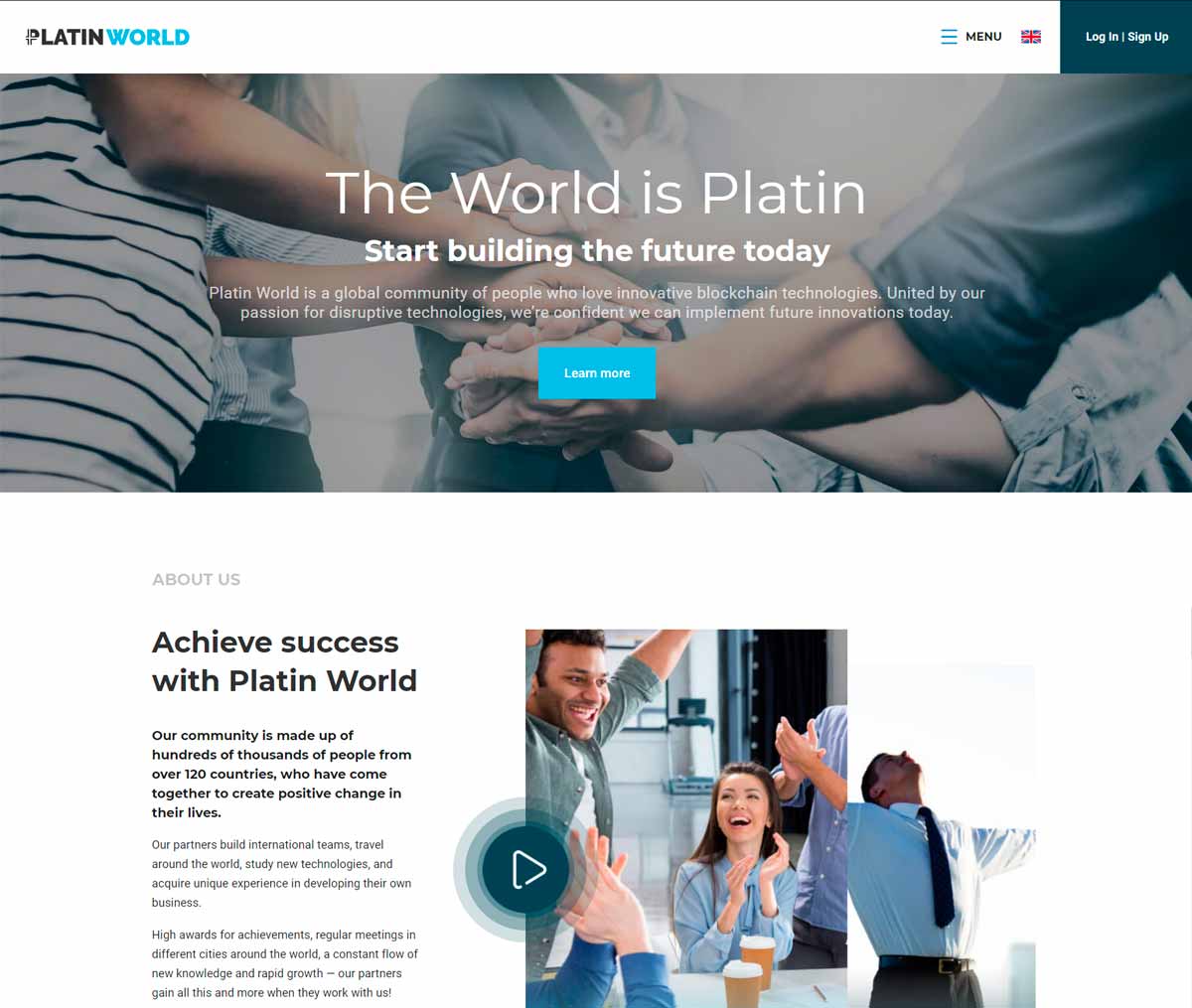 Página web de Platin World