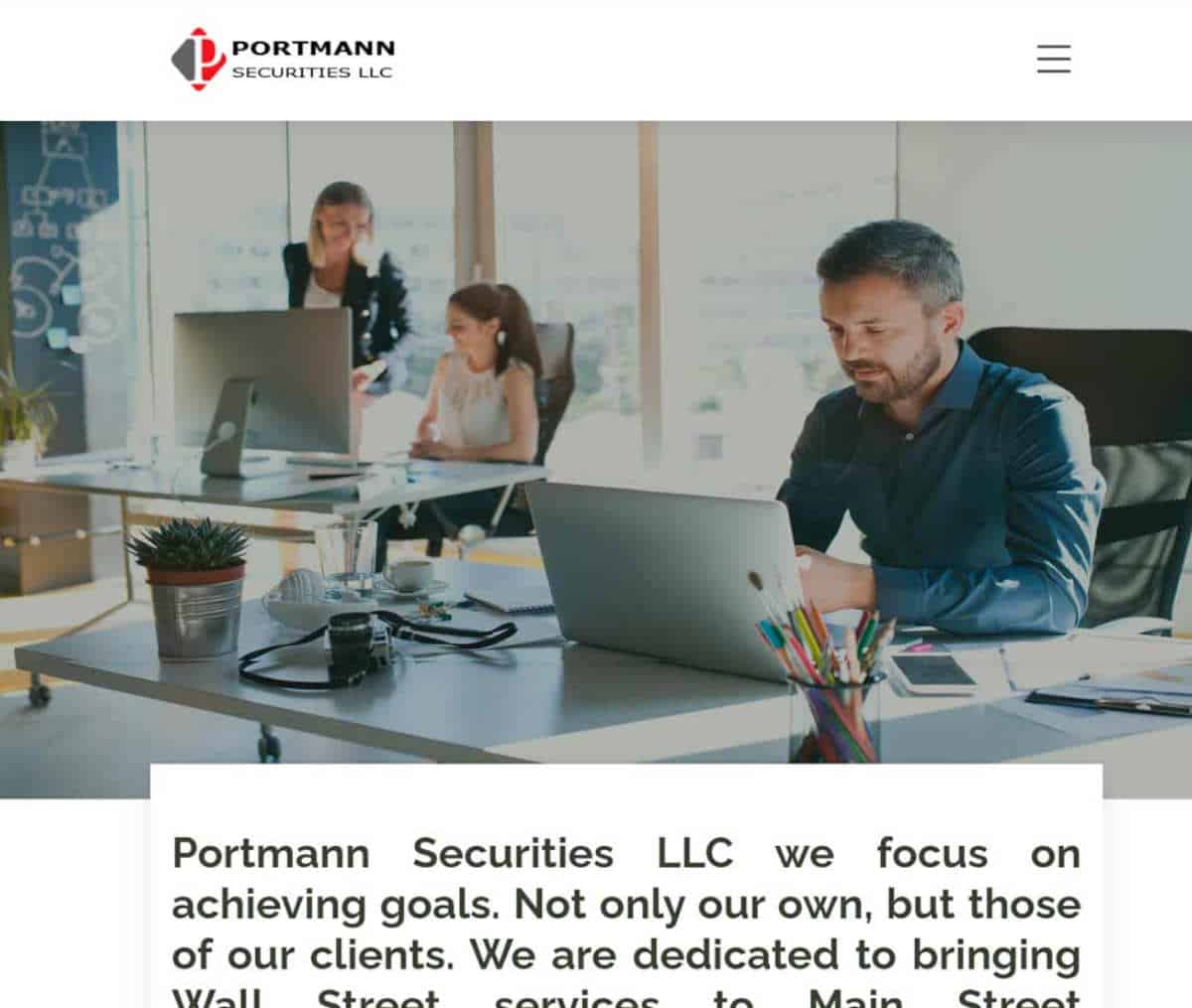 Página web de Portmann Securities