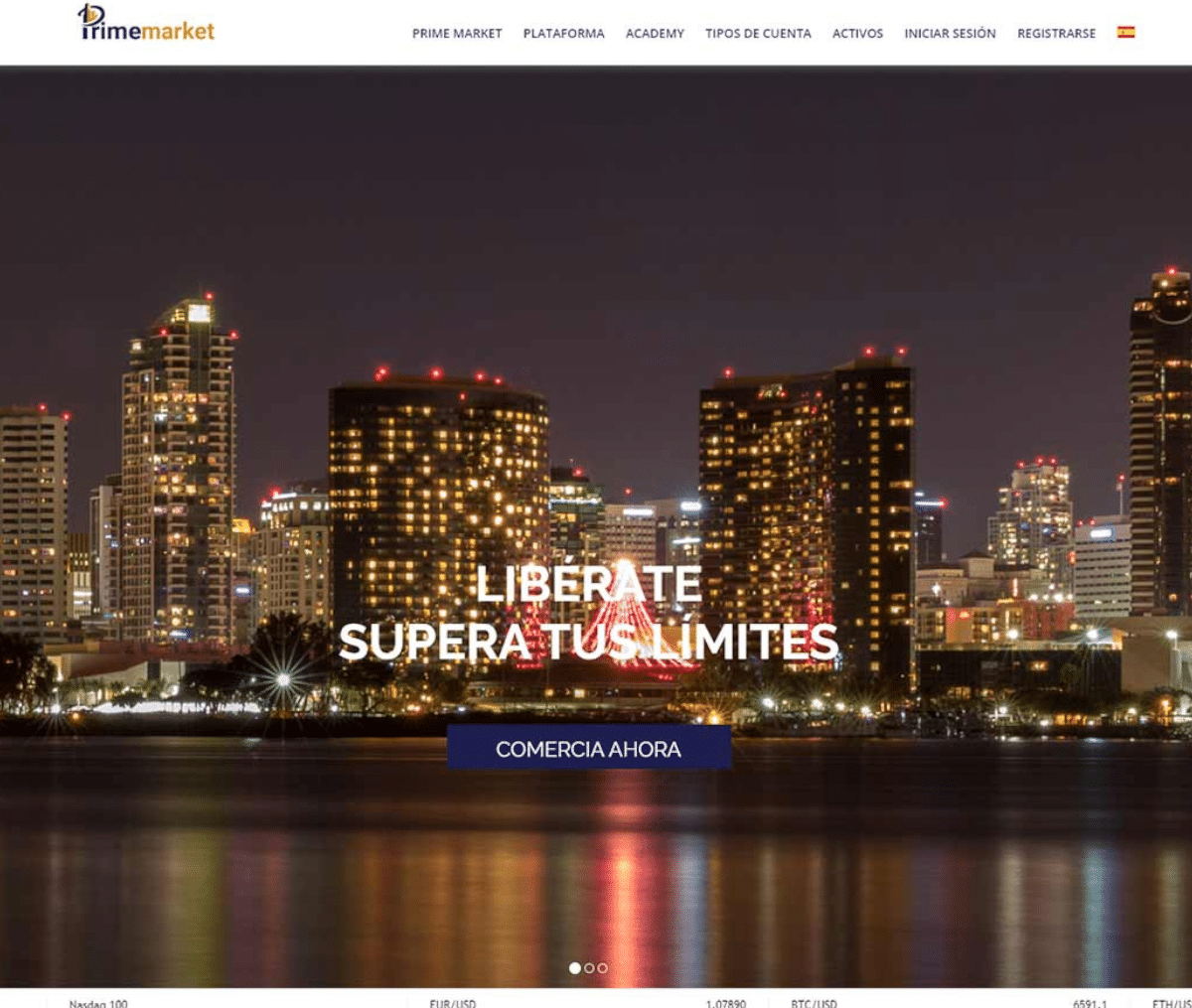 Página web de Primemarket