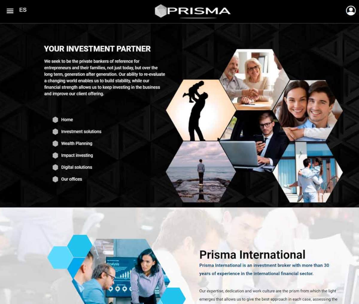 Página web de Prisma International