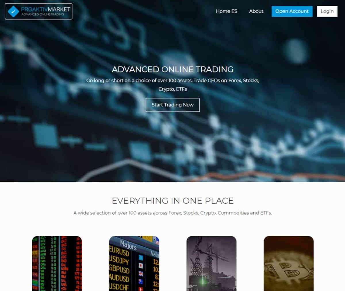 Página web de ProaktivMarket