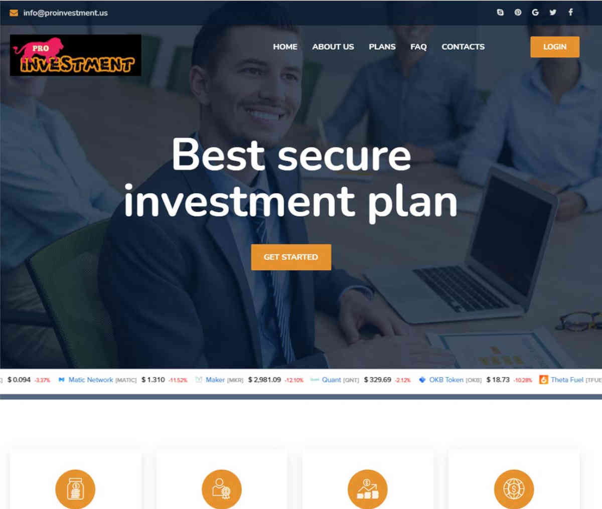 Página web de Proinvestment