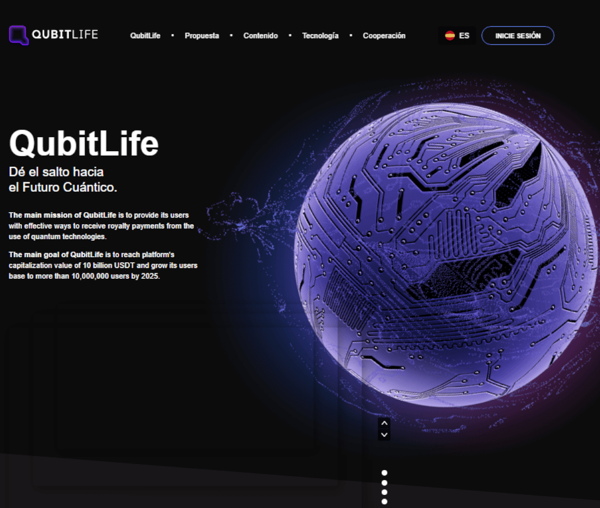Página web de QubitLife