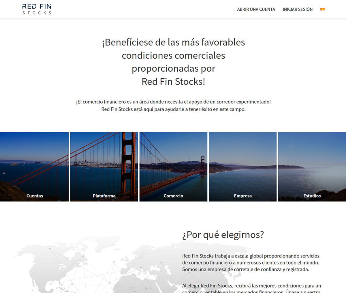 Página web de Red Fin Stocks