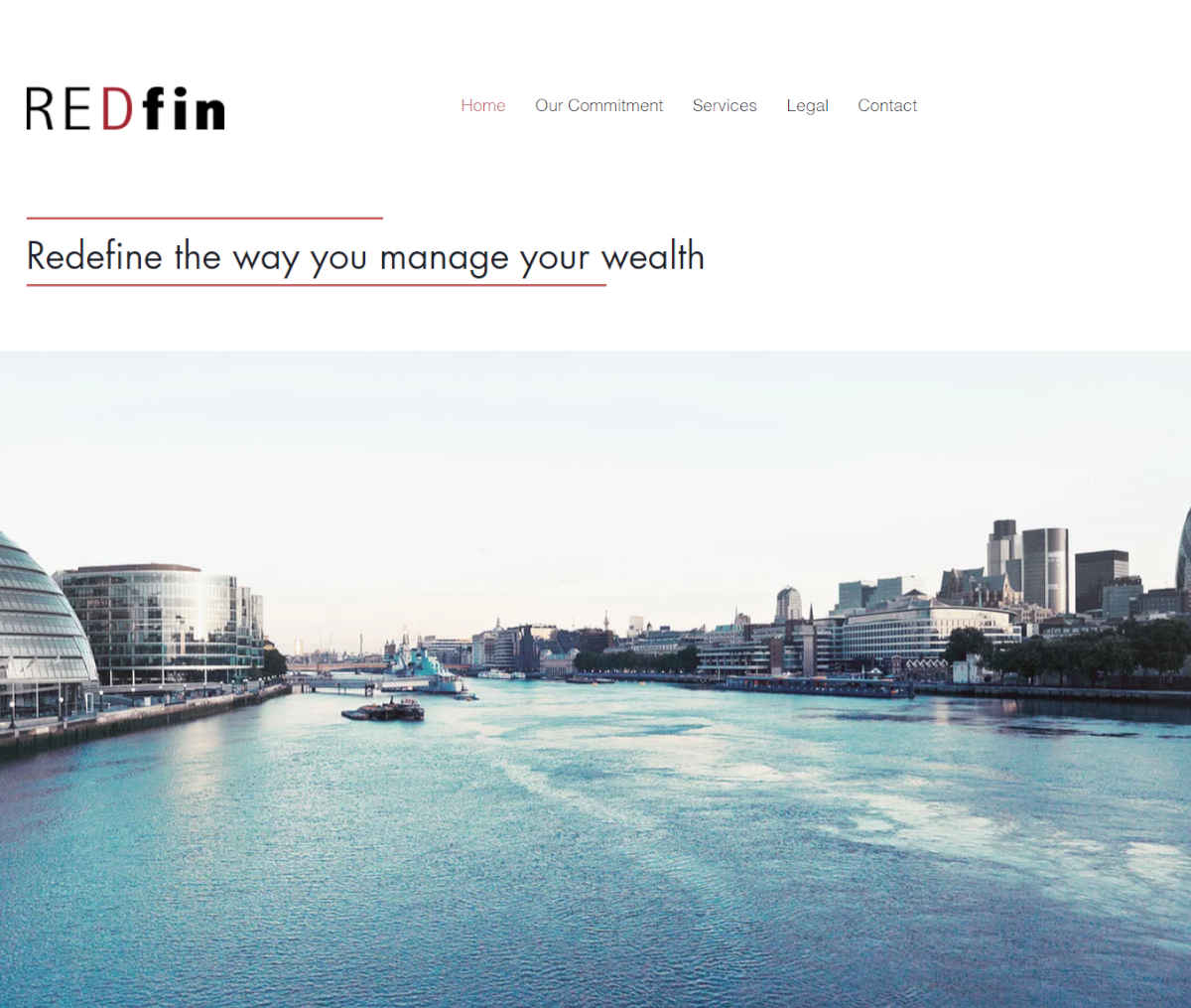 Página web de Redfin