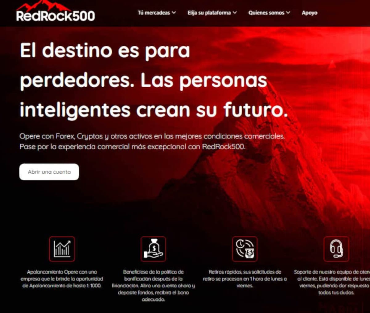 Página web de RedRock500