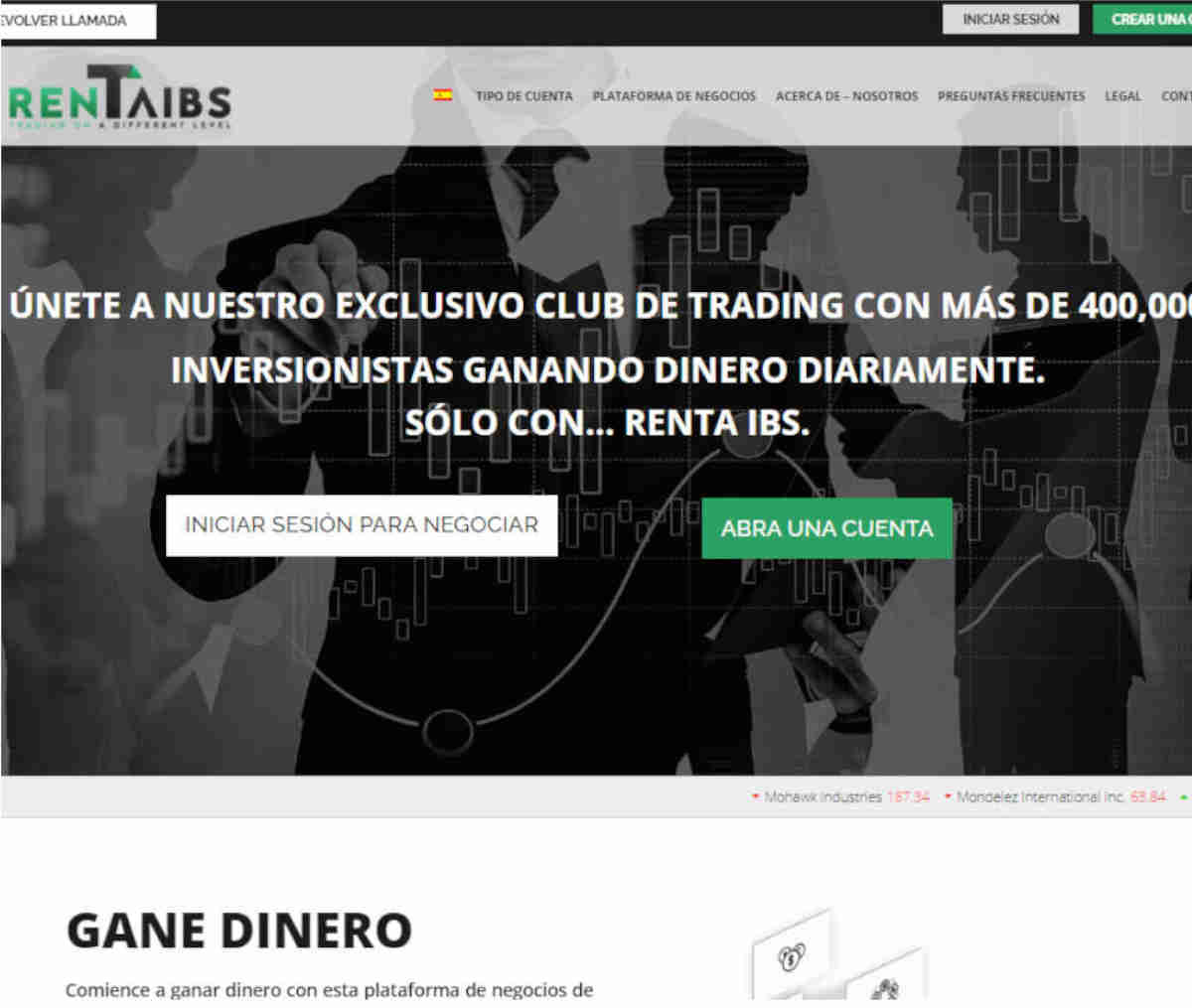 Página web de Rentaibs