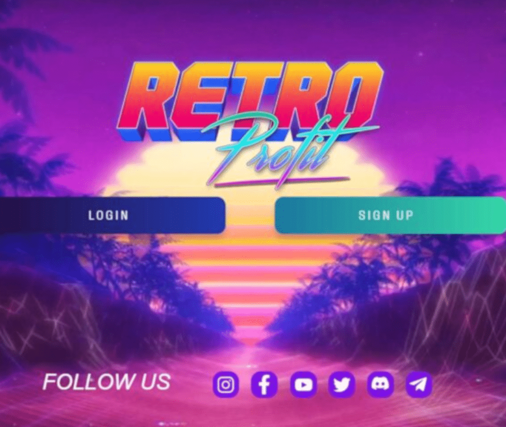 Sitio web de RETRO PROFIT