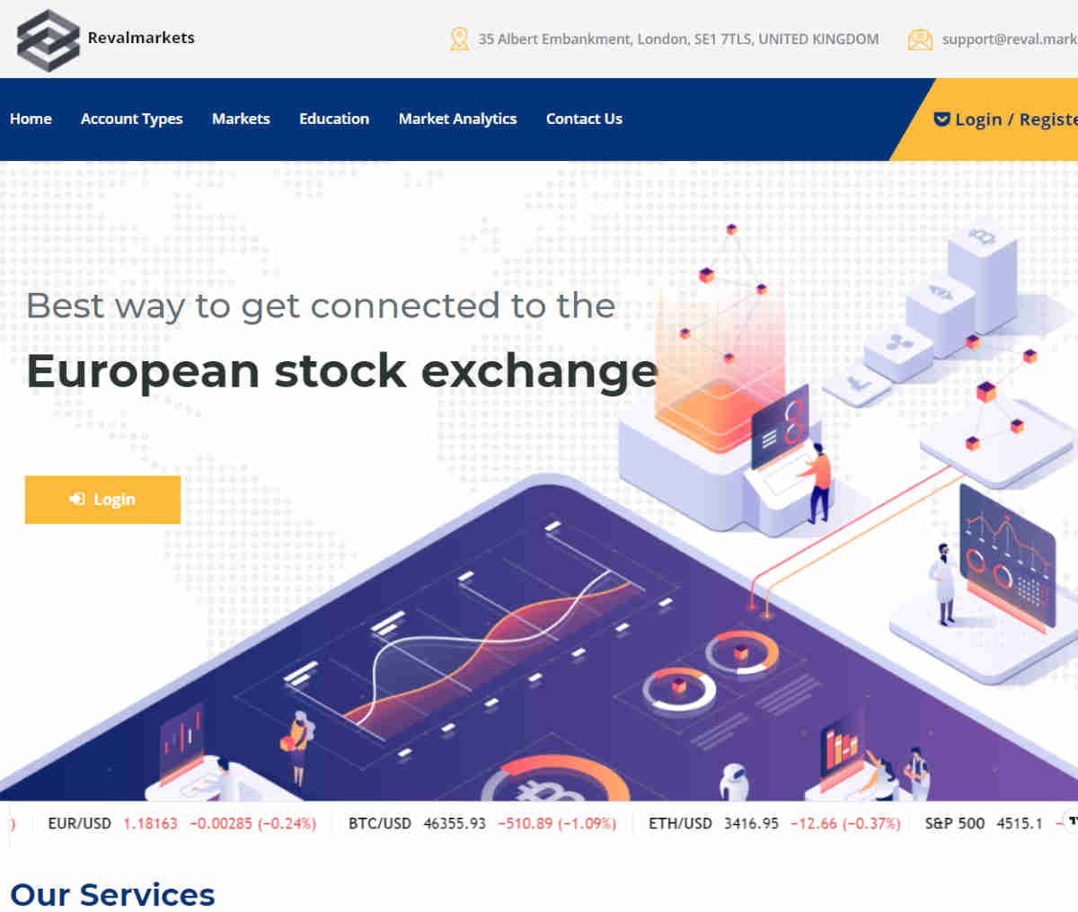 Página web de Revalmarkets