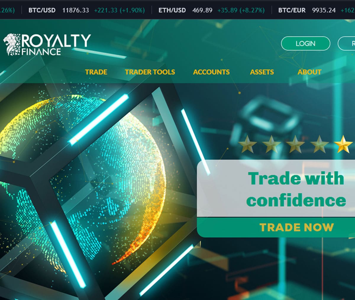 Página web de Royalty Finance