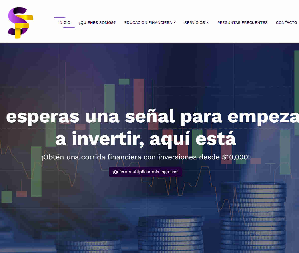 Página web de Sabiduría Financiera