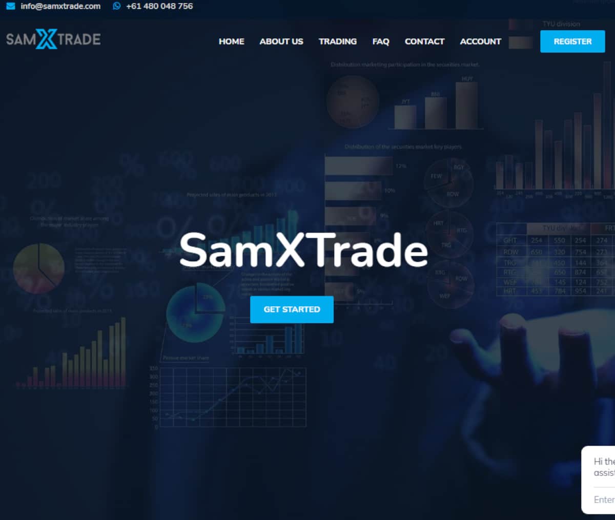 Página web de SamXTrade