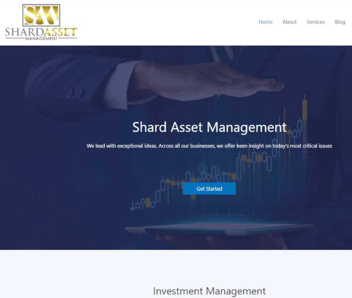 Página web de Shard Asset Management