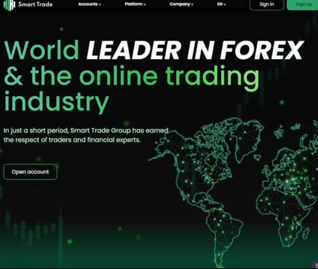 Sitio web de Smart Trade Group