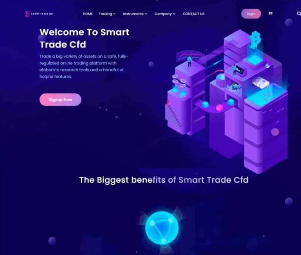 Sitio web de Smart Trade Cfd