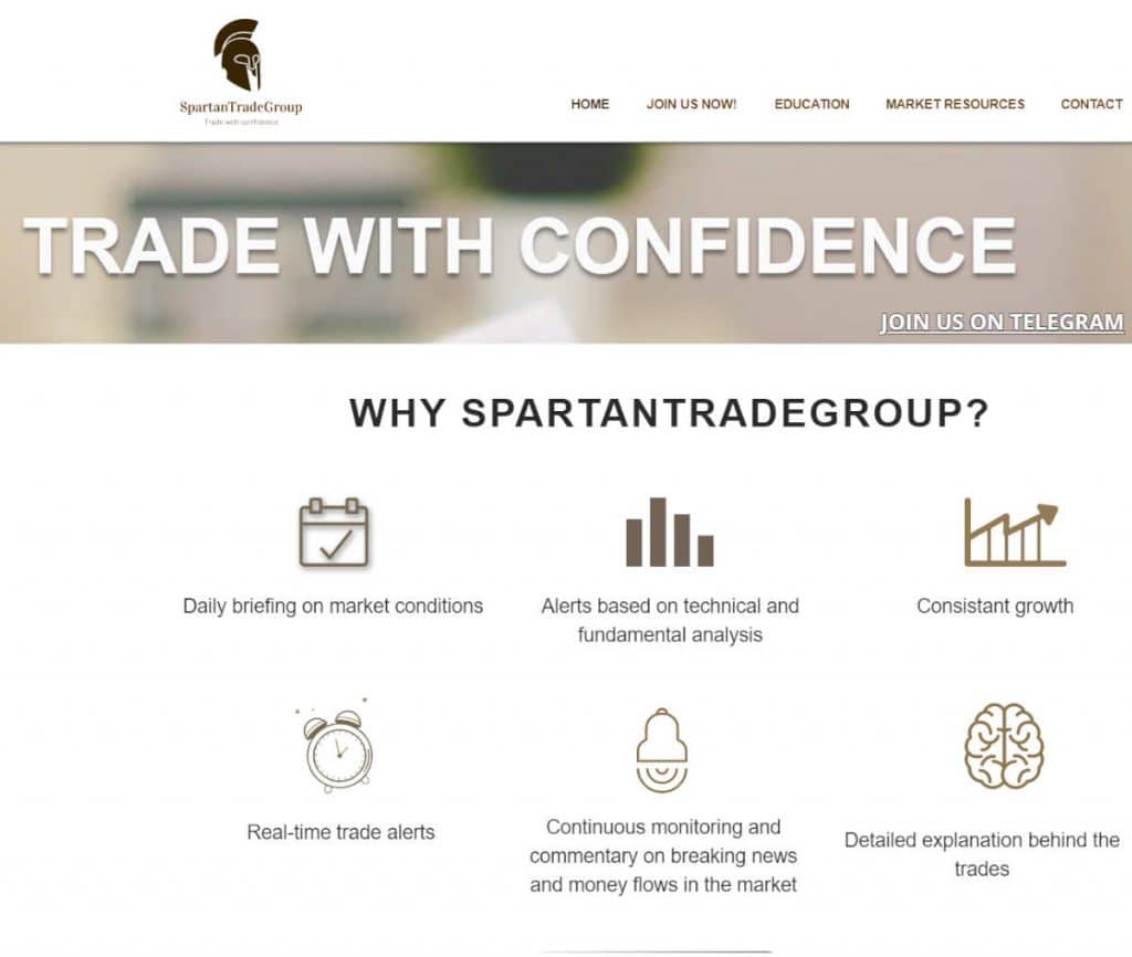 Sitio web de SpartanTradeGroup