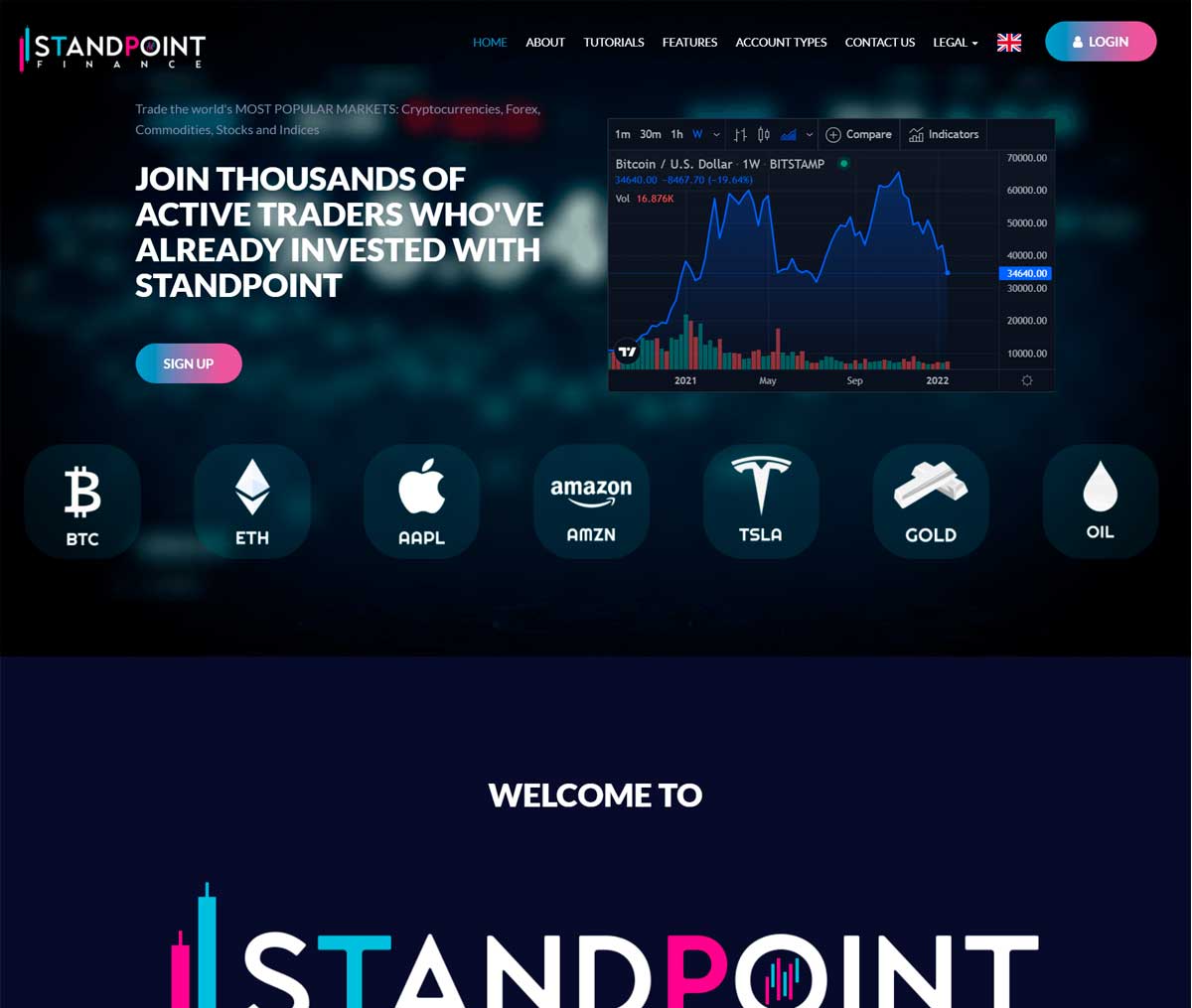 Página web de Standpoint Finance