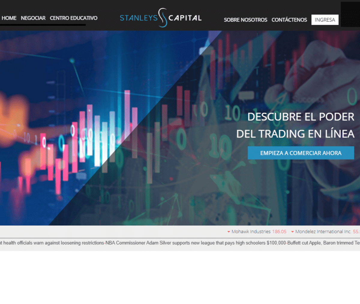 Página web de Stanleys Capital