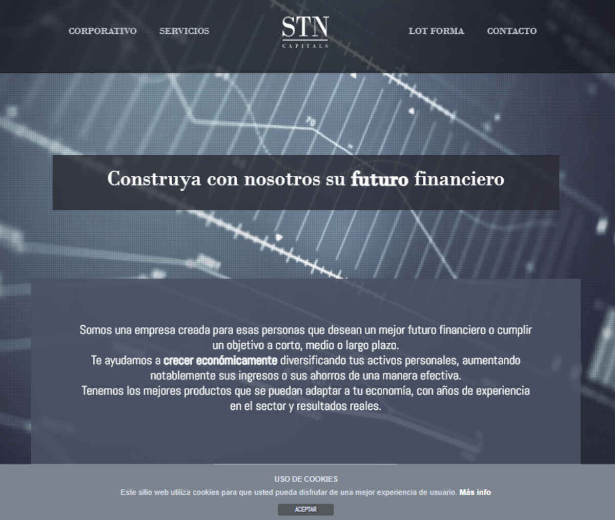Página web de STN Capitals