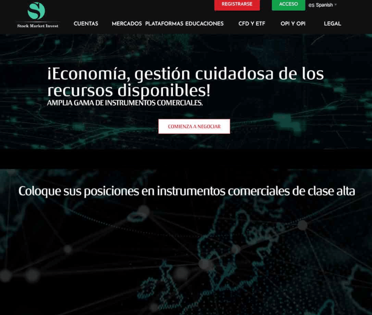 Página web de Stock Market Invest