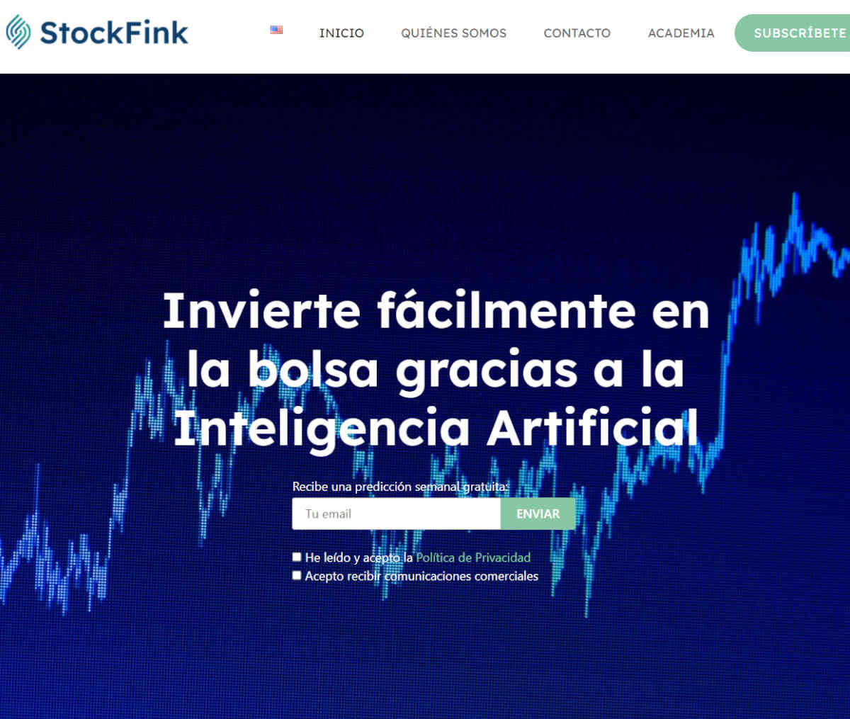 Página web de StockFink