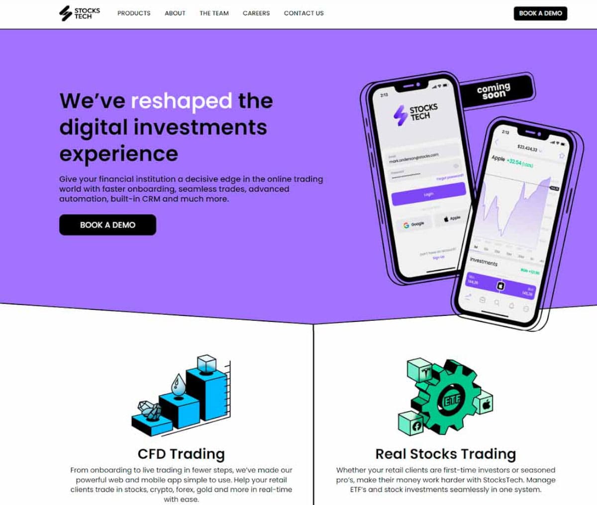 Página web de StocksTech
