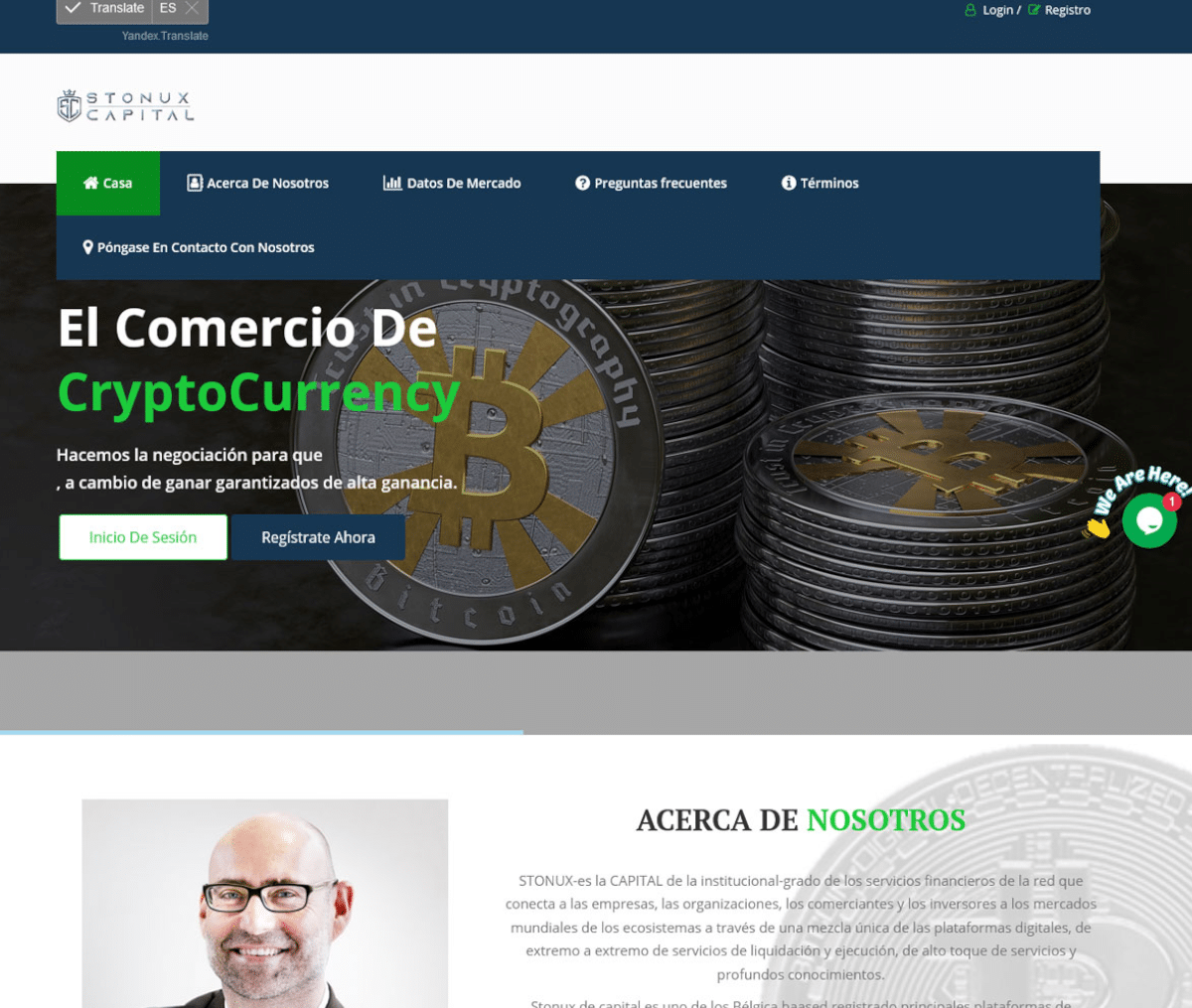 Página web de Stonux Capital