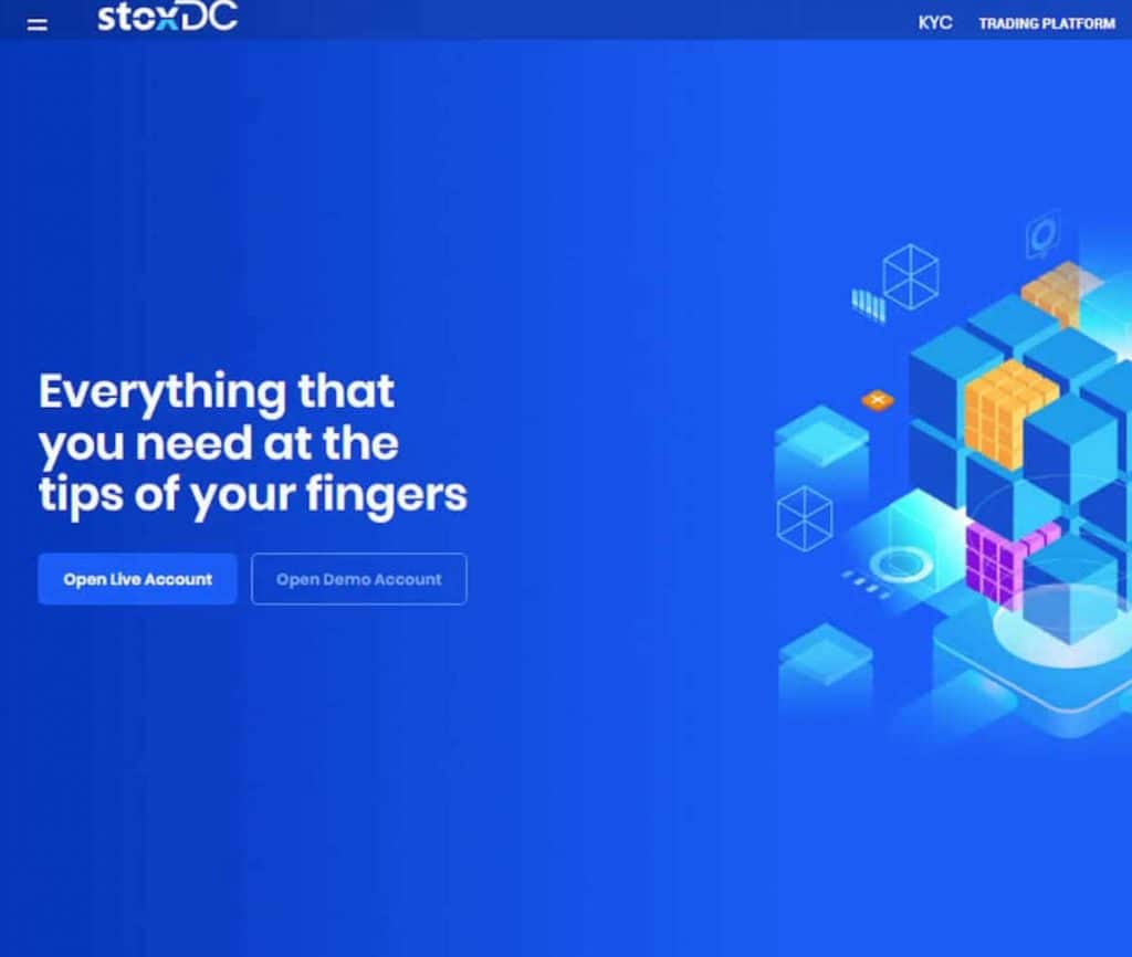 Sitio web de StoxDC