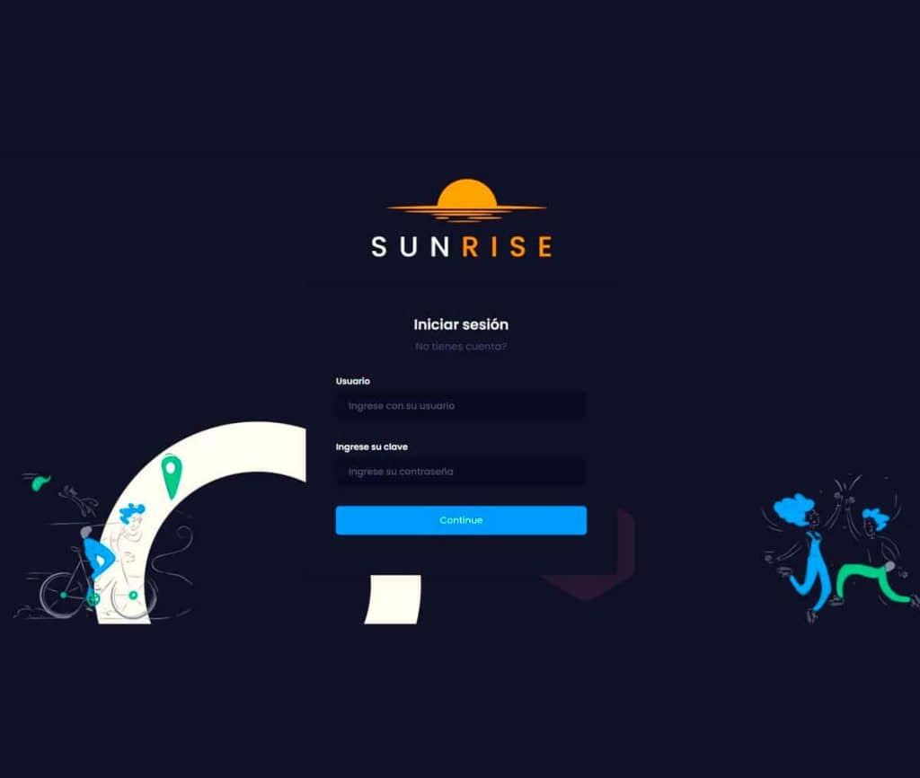 Sitio Web de Sunrise Coach
