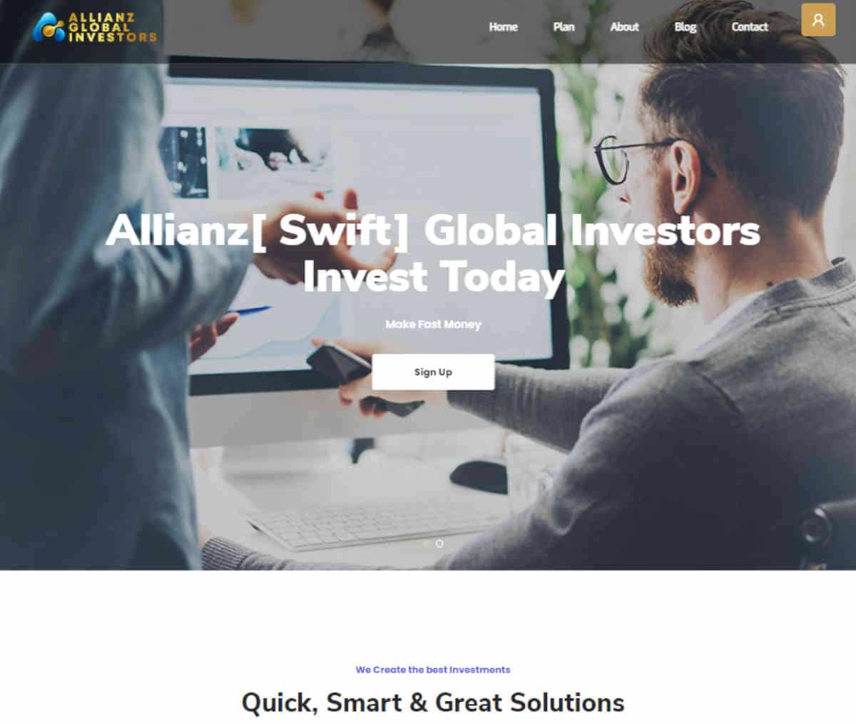 Página web de SwiftGlobalInvestors