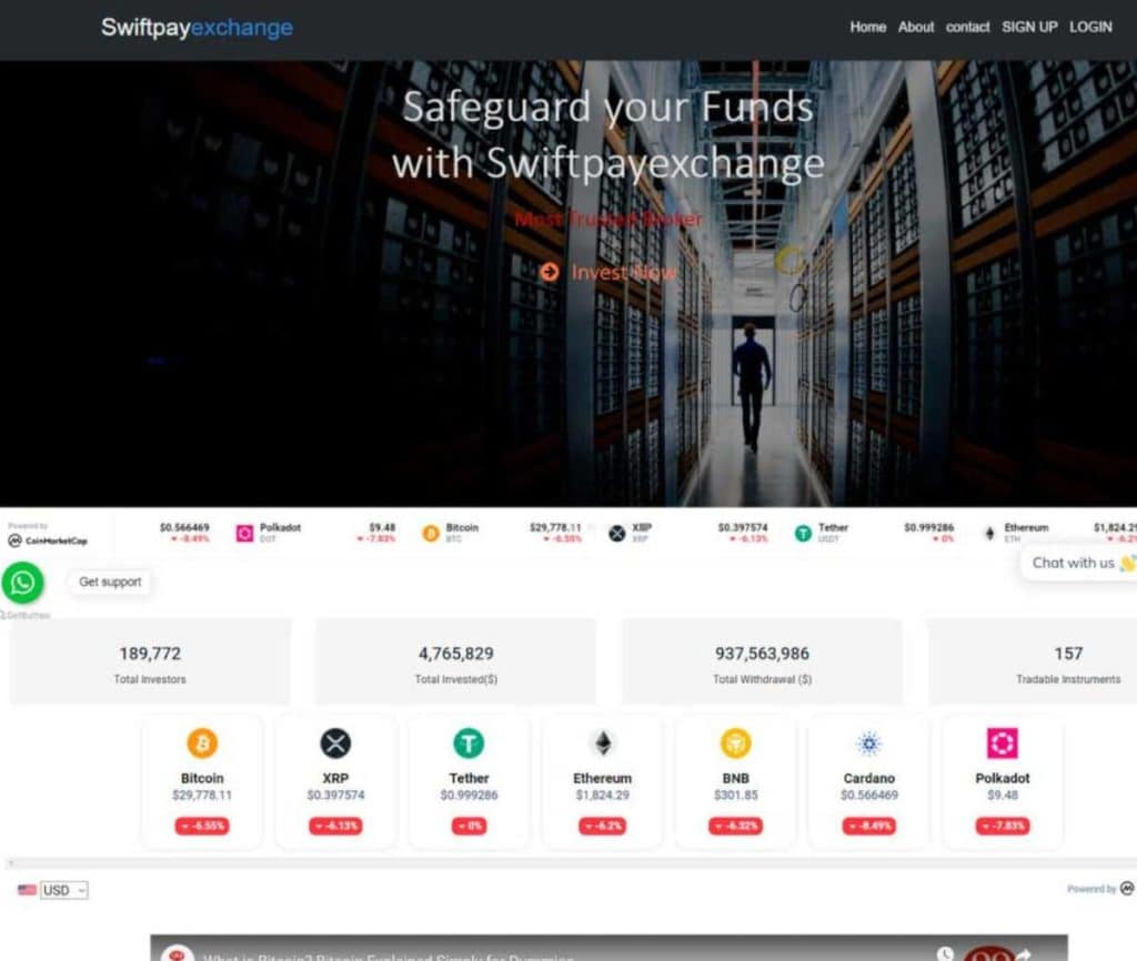 Sitio web de Swiftpayexchange